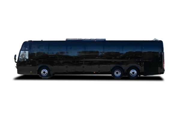 Motor Coach - Side view - Dallas VIP Transportation