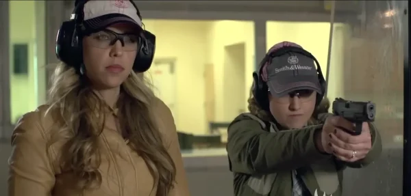 Frisco Gun Club - Pistol practice on the indoor range with eye and ear protection - DallasVIP